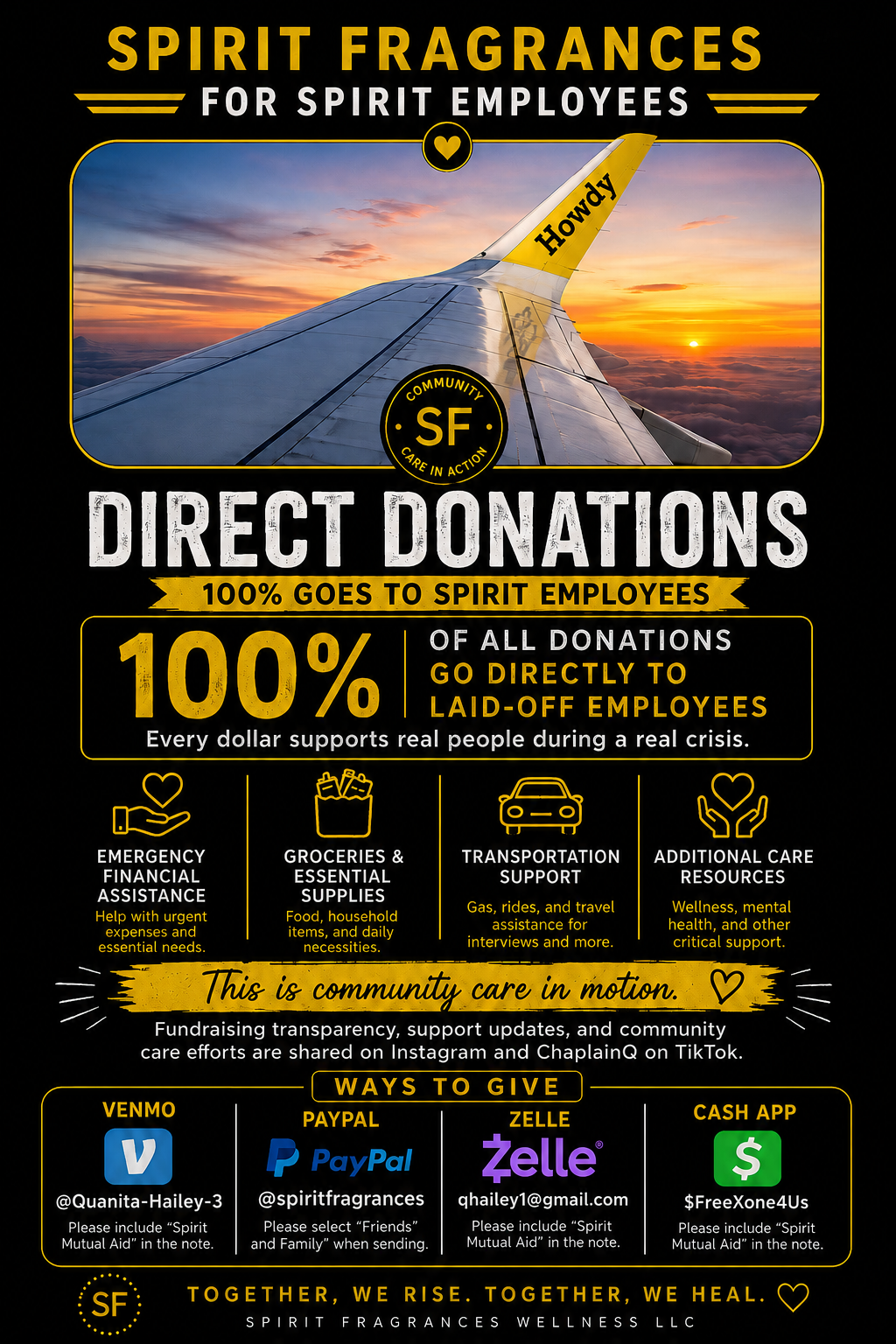 Spirit Employees Mutual Aid Donation